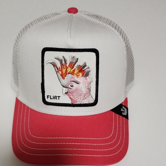 Goorin Bros Pink and White Mesh Cap - Picture 4 of 4